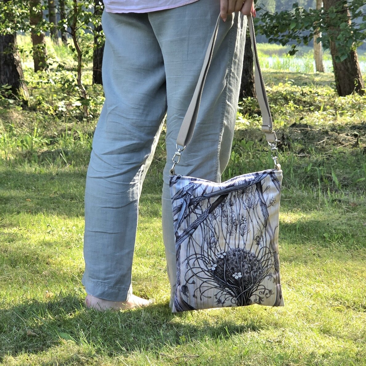 Handbag, big ,"Paradise flower" 4