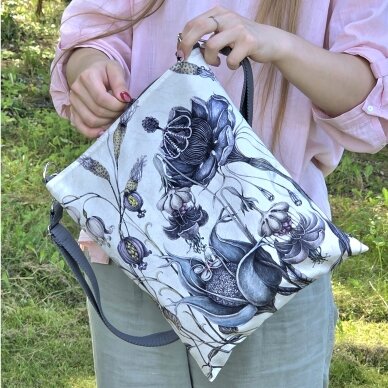 Tote bag, big, "A flowery tale" 2 Tote bag, big, "A flowery tale" 2