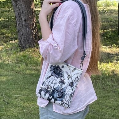 Handbag, medium "A flowery tale" 2 Handbag, medium "A flowery tale" 2