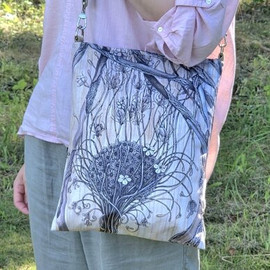 Handbag, big ,"Paradise flower" 2