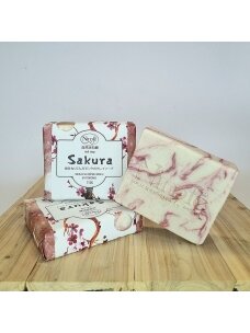 Natural soap. Sakura