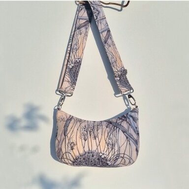 Handbag Baguette, "Paradise flower"