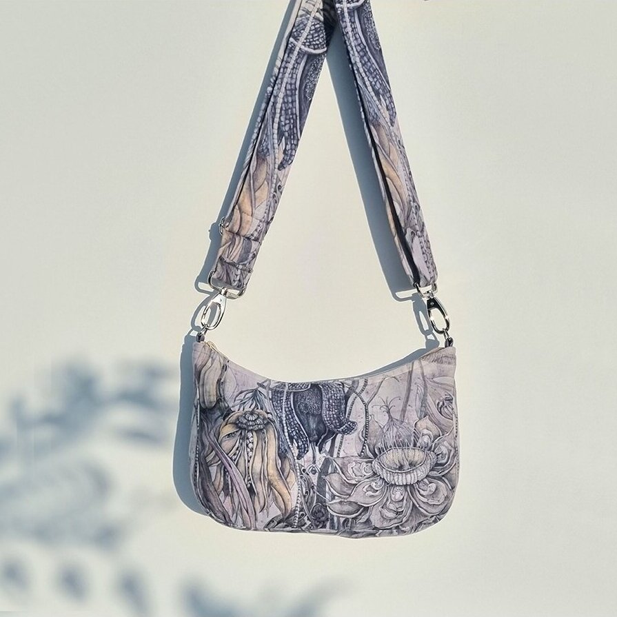 Handbag Baguette, "Dream flowers"